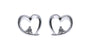 A White Cubic Zirconia Earring.