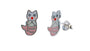 Silver Kids Kitty Earring