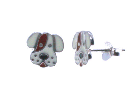 A Silver Kids Puppy Earring