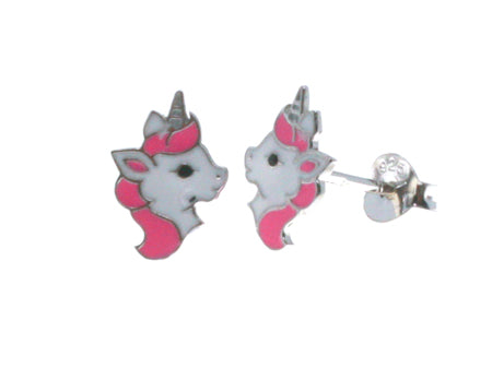 A Silver Kids Unicorn Earring