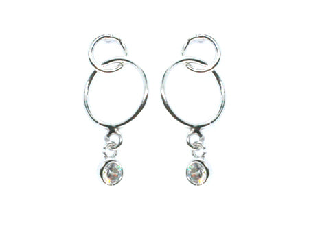 White Cubic Zirconia Earring