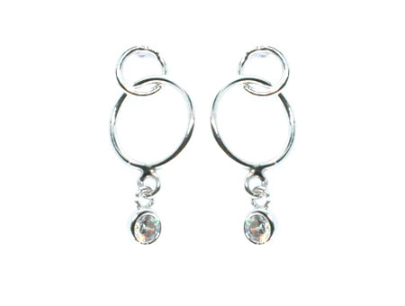 White Cubic Zirconia Earring