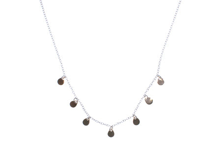 A Silver With Gold Plate Necklace