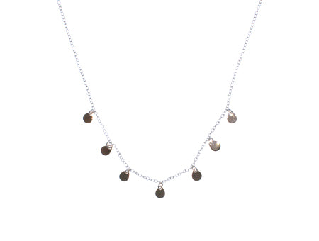A Silver With Gold Plate Necklace