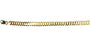 A Gold Plated on Silver Mens Curb Bracelet and Necklace
