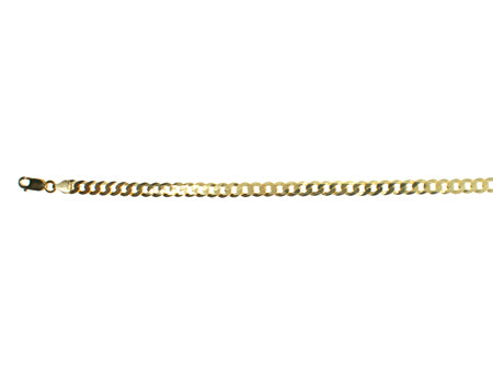 A Gold Plated on Silver Mens Curb Necklace