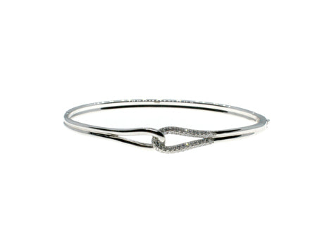 A White Cubic Zirconia Bangle