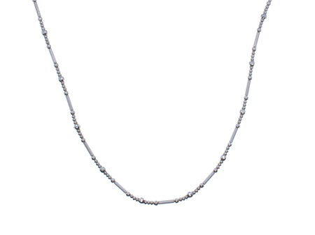 A Simply Silver Necklace.
