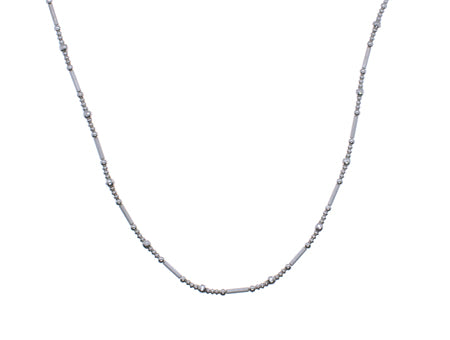 A Simply Silver Necklace.
