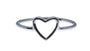A Silver Heart Design Ring