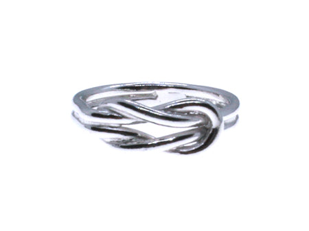 A Silver Infinity Design Ring.