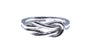 A Silver Infinity Design Ring.