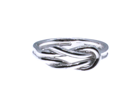 A Silver Infinity Design Ring.