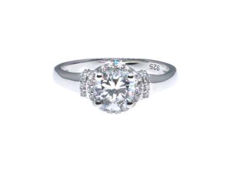 A White Cubic Zirconia Ring