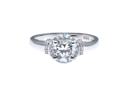 A White Cubic Zirconia Ring