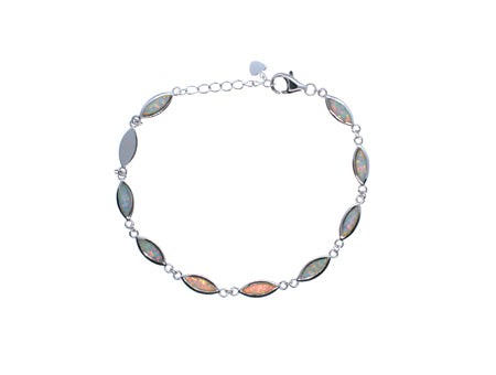Opal Silver Bracelet