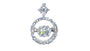A White Cubic Zirconia Pendant.
