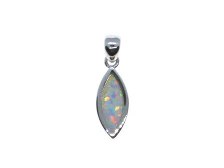 Opal And Cz Pendant