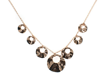 Silver with Rose Gold Plate Necklace