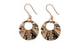 A Silver with Rose Gold Plate Earring