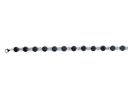 A Black Cubic Zirconic Bracelet