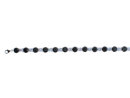 A Black Cubic Zirconic Bracelet