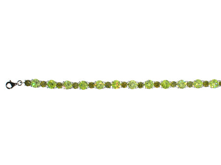 A Peridot Cubic Zirconic Bracelet