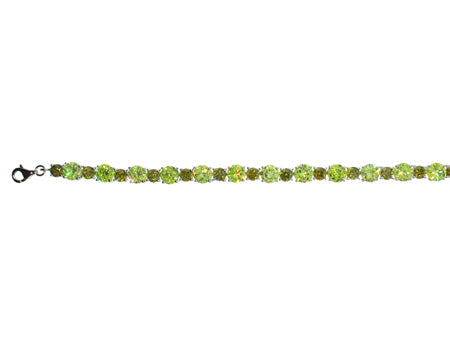 A Peridot Cubic Zirconic Bracelet