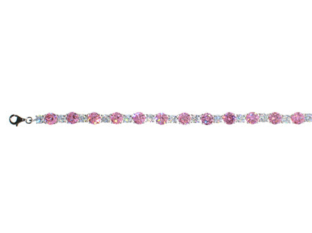 A Pink Cubic Zirconic Bracelet