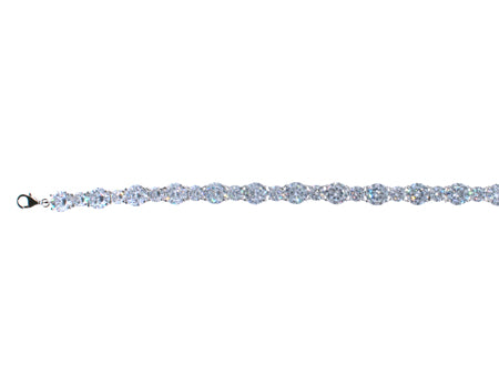 A White Cubic Zirconic Bracelet