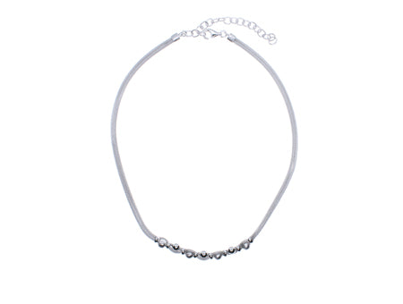 A Simply Silver Necklace.