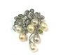Pearl Pendant with Aquamarine and Peridot stones