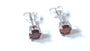 Kids Garnet January Birthstone Cubic Zirconia Silver 5 mm Claw Set Earring.