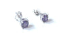 Kids Light Amethyst June Birthstone Cubic Zirconia Silver 5 mm Claw Set Earring.
