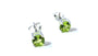 Kids Peridot August Birthstone Cubic Zirconia Silver 5 mm Claw Set Earring.