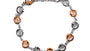 Claddagh 2 tone Silver  Bracelet