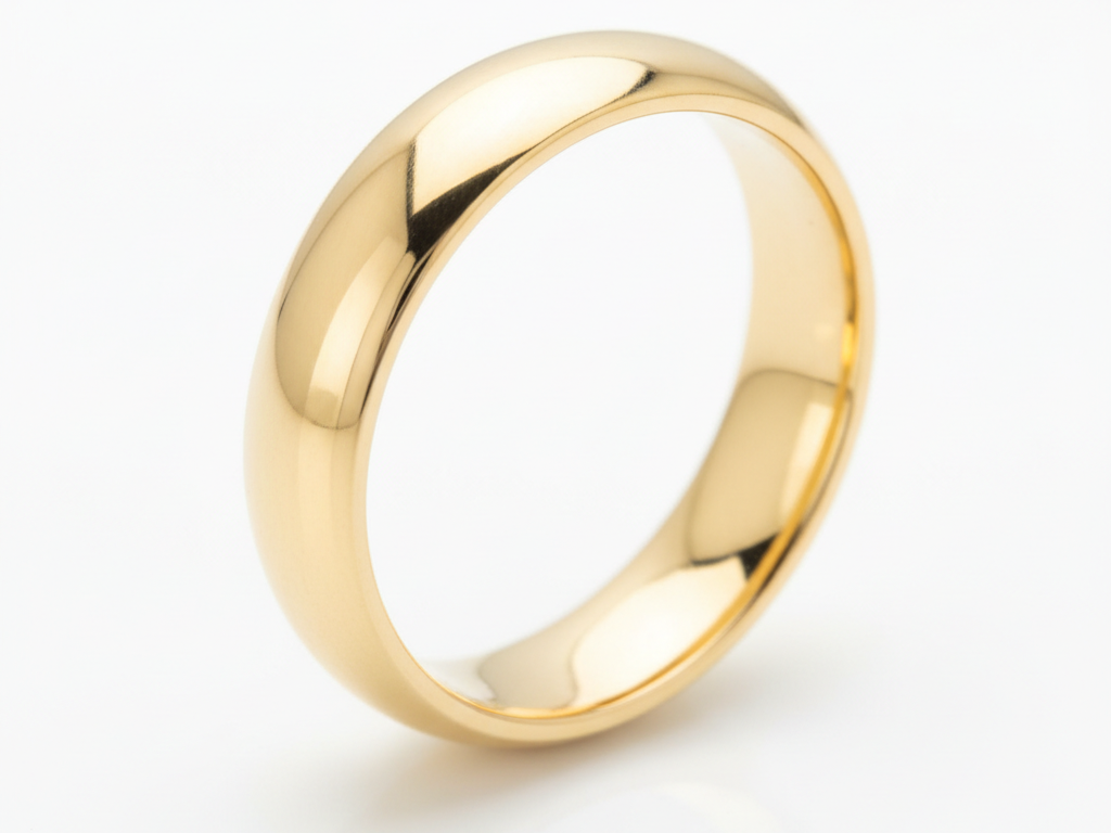 9ct Yellow Gold 7mm Court Shape Wedding Ring