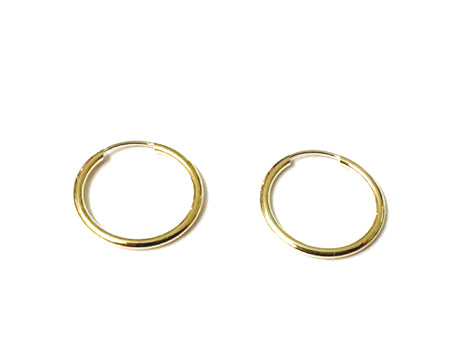 9 CT Yellow Gold Sleepers 12 mm