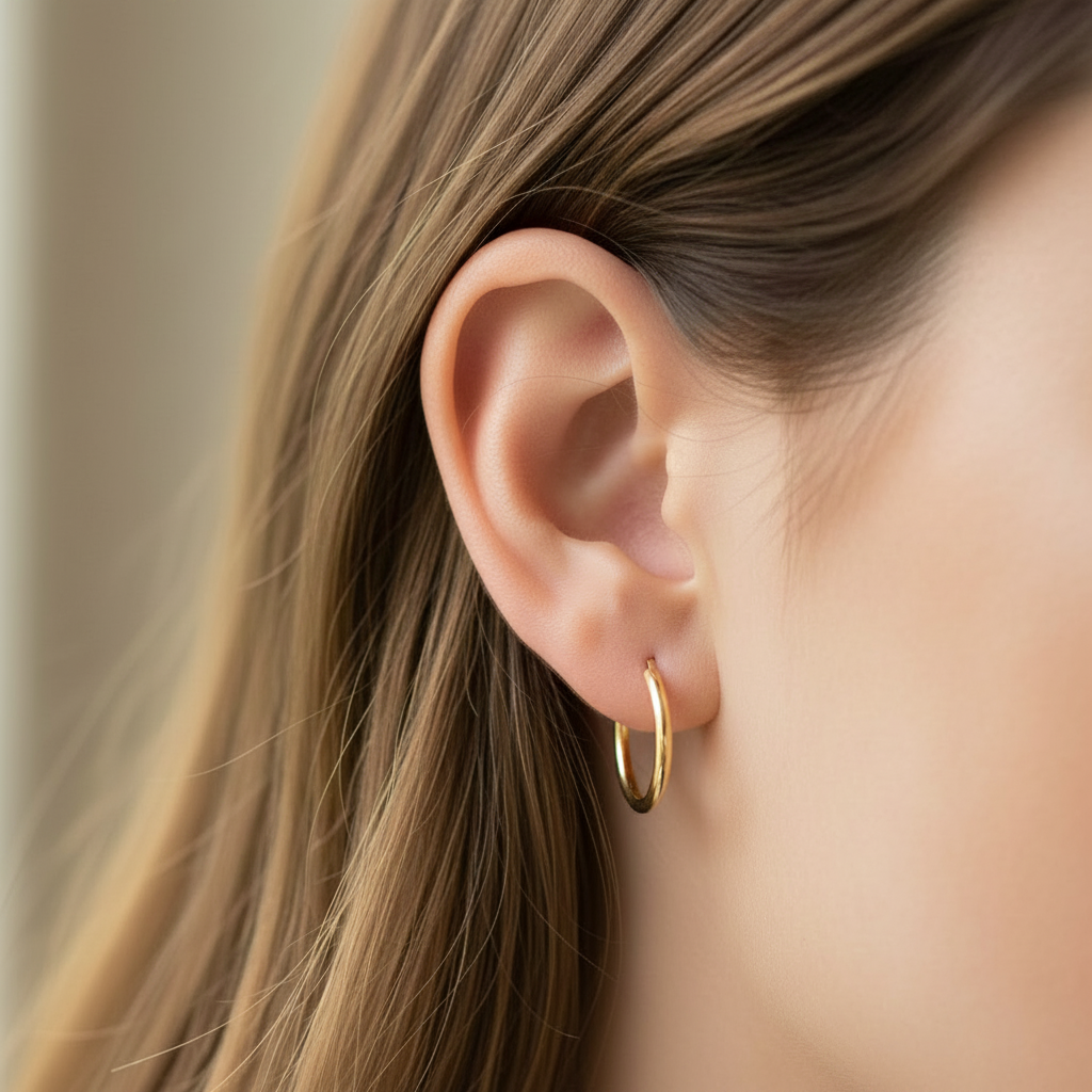 9 CT Yellow Gold Sleepers 12 mm