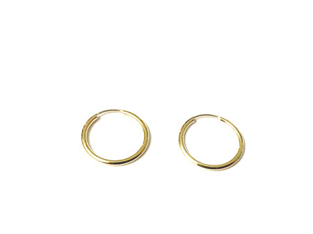 9 CT Yellow Gold Sleepers 10 mm