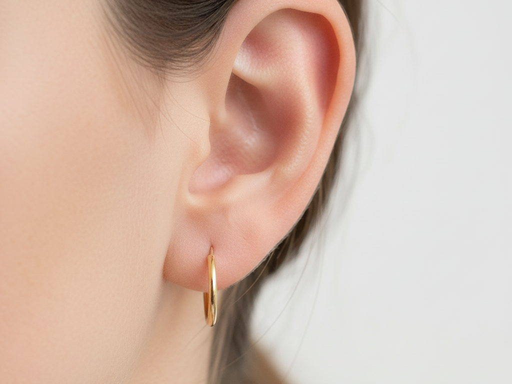 9 CT Yellow Gold Sleepers 10 mm