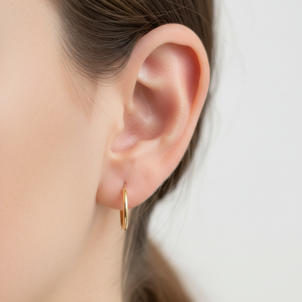 9 CT Yellow Gold Sleepers 10 mm