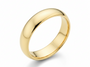 9ct Yellow Gold 4mm D Shape Ring