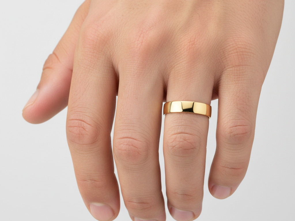 9ct Yellow Gold 5mm Flat Wedding Ring