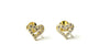 A Kids Heart Silver Gold Plated Earring