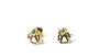 A Kids Angel Yellow Gold Plated Silver Earring