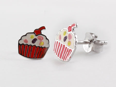 A Kids Cupcake Earring