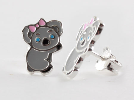 Silver Koala Bear Earring