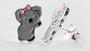 Silver Koala Bear Earring