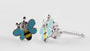 Silver Kids Bee Earring